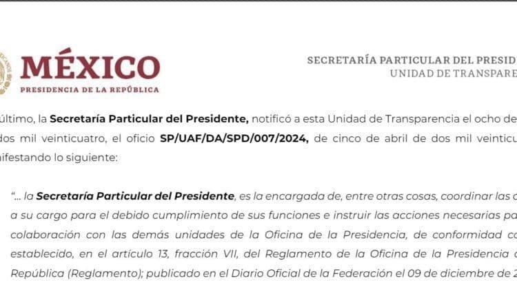 Secretaria Particular del Presidente