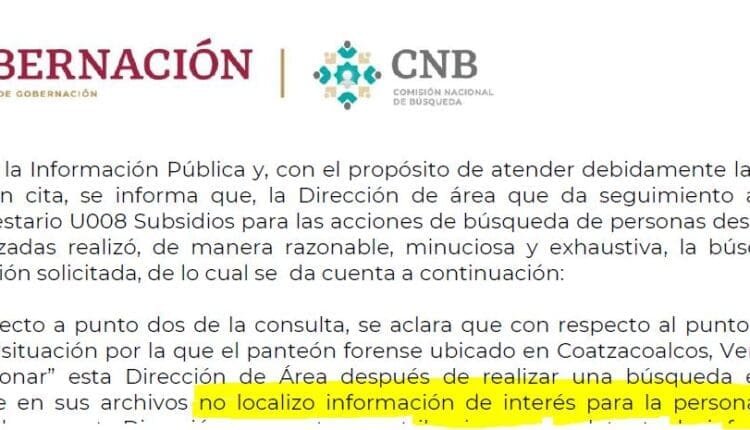 CNBP sin información de interés