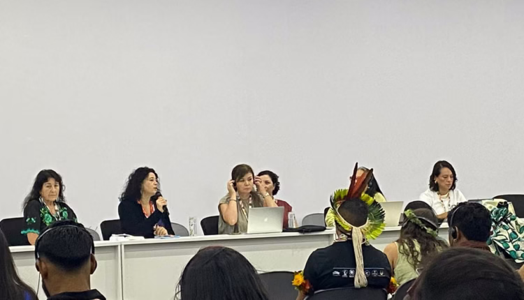 Reunión COP30 con presencia de pueblos indígenas